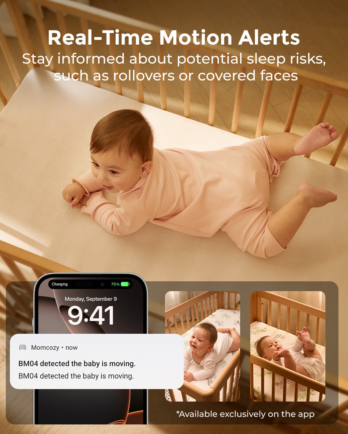 Momcozy Moniteur Bébé Intelligent à Double Mode de 5 Pouces - BM04