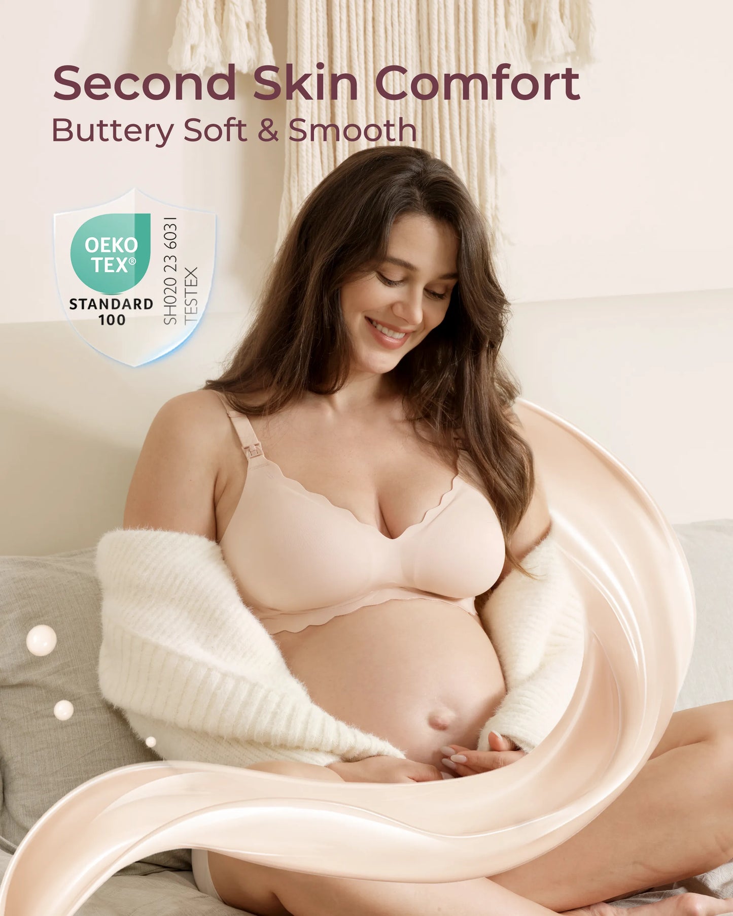 Soutien-gorge d’allaitement sans coutures Jelly Strip YN46