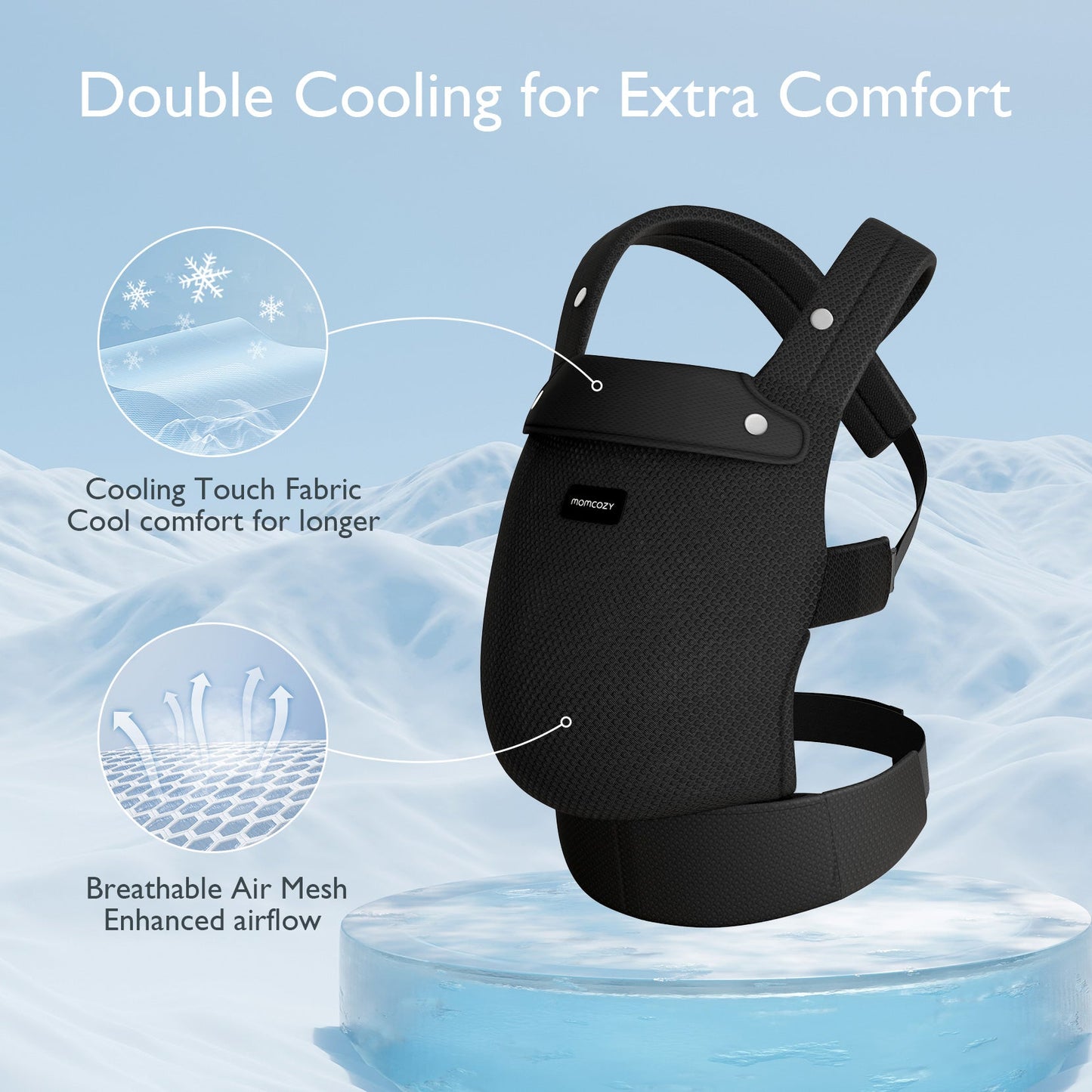 Porte-bébé Momcozy PureHug - Ergonomique, confortable & léger