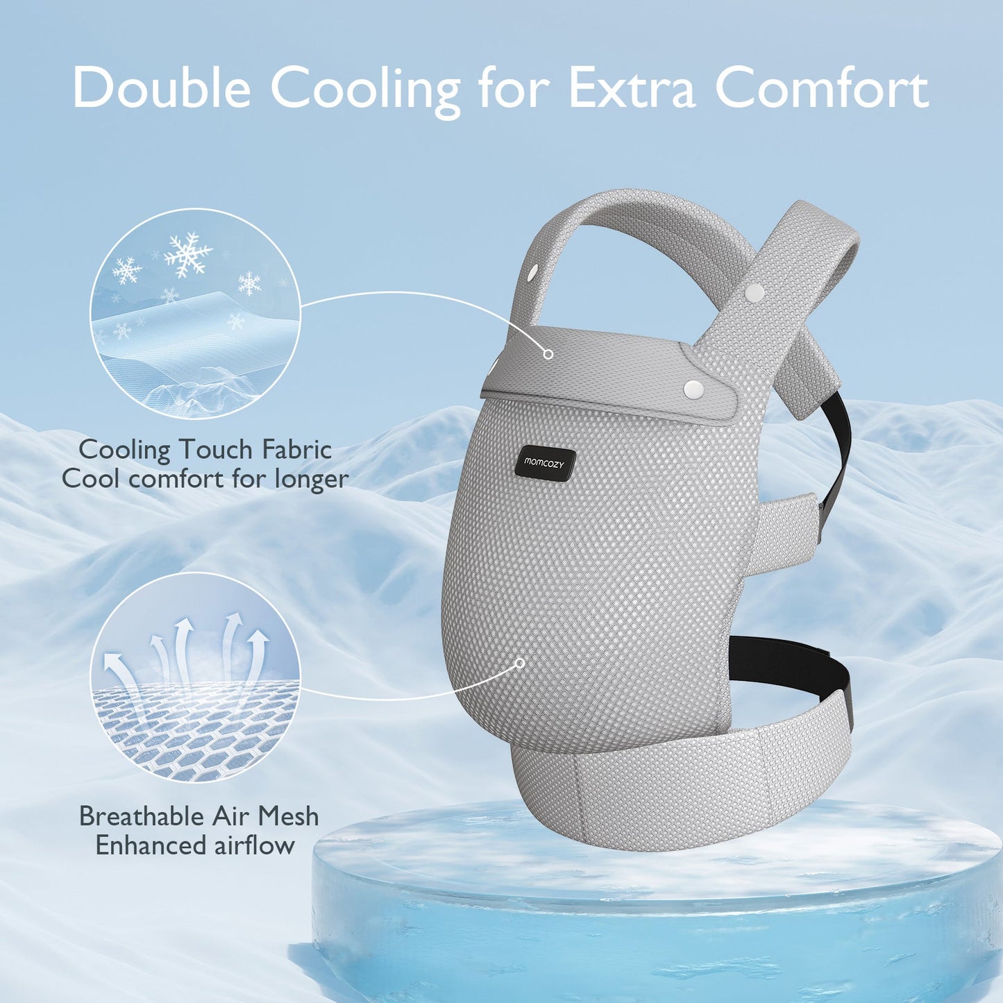 Porte-bébé Momcozy PureHug - Ergonomique, confortable & léger