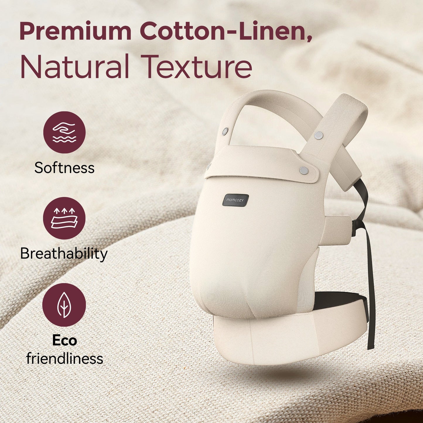 Porte-bébé Momcozy PureHug - Ergonomique, confortable & léger