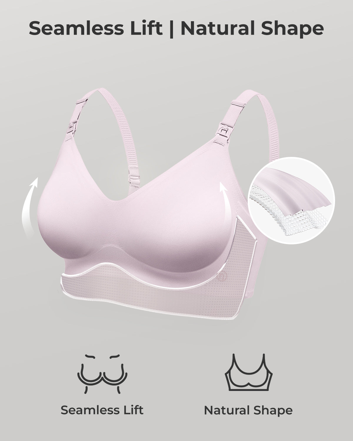 Soutien-gorge d’allaitement ultra doux sans coutures – YN21