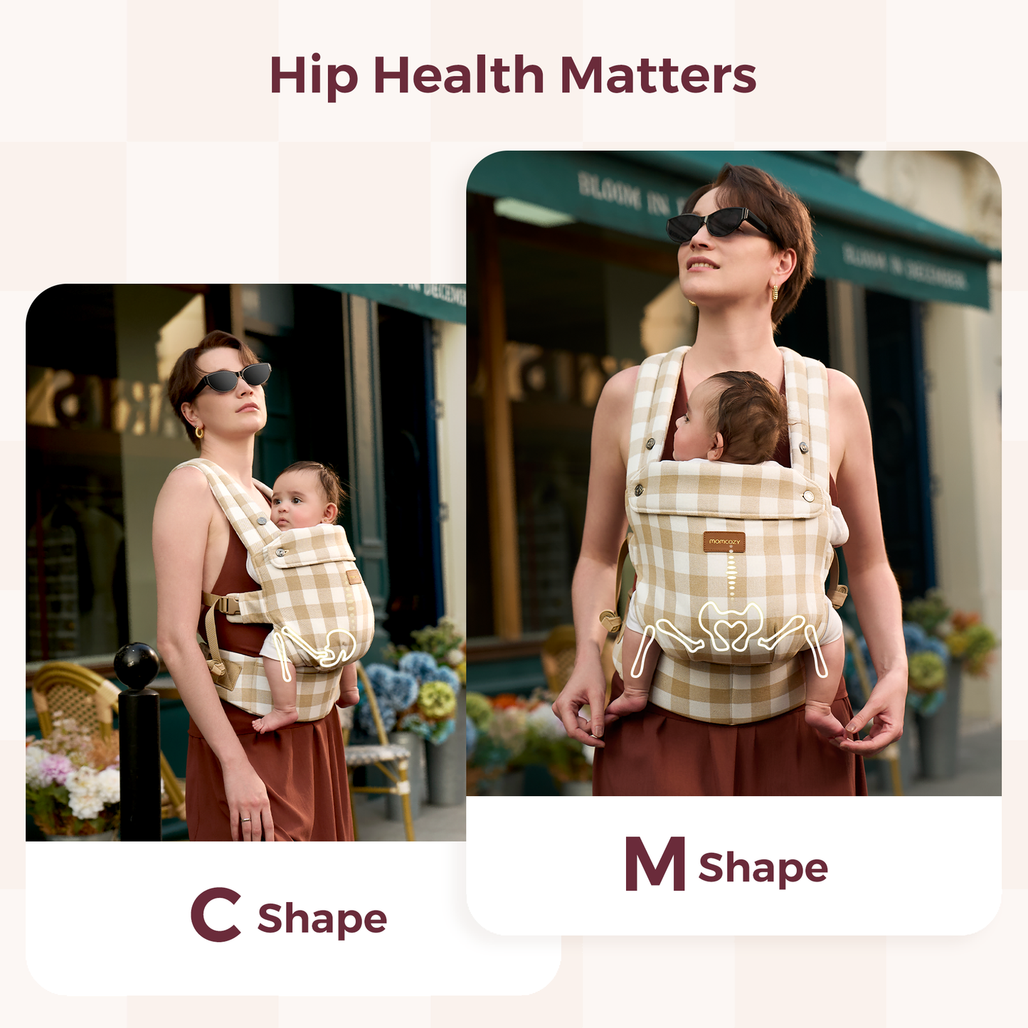 Porte-bébé Momcozy PureHug - Ergonomique, confortable & léger