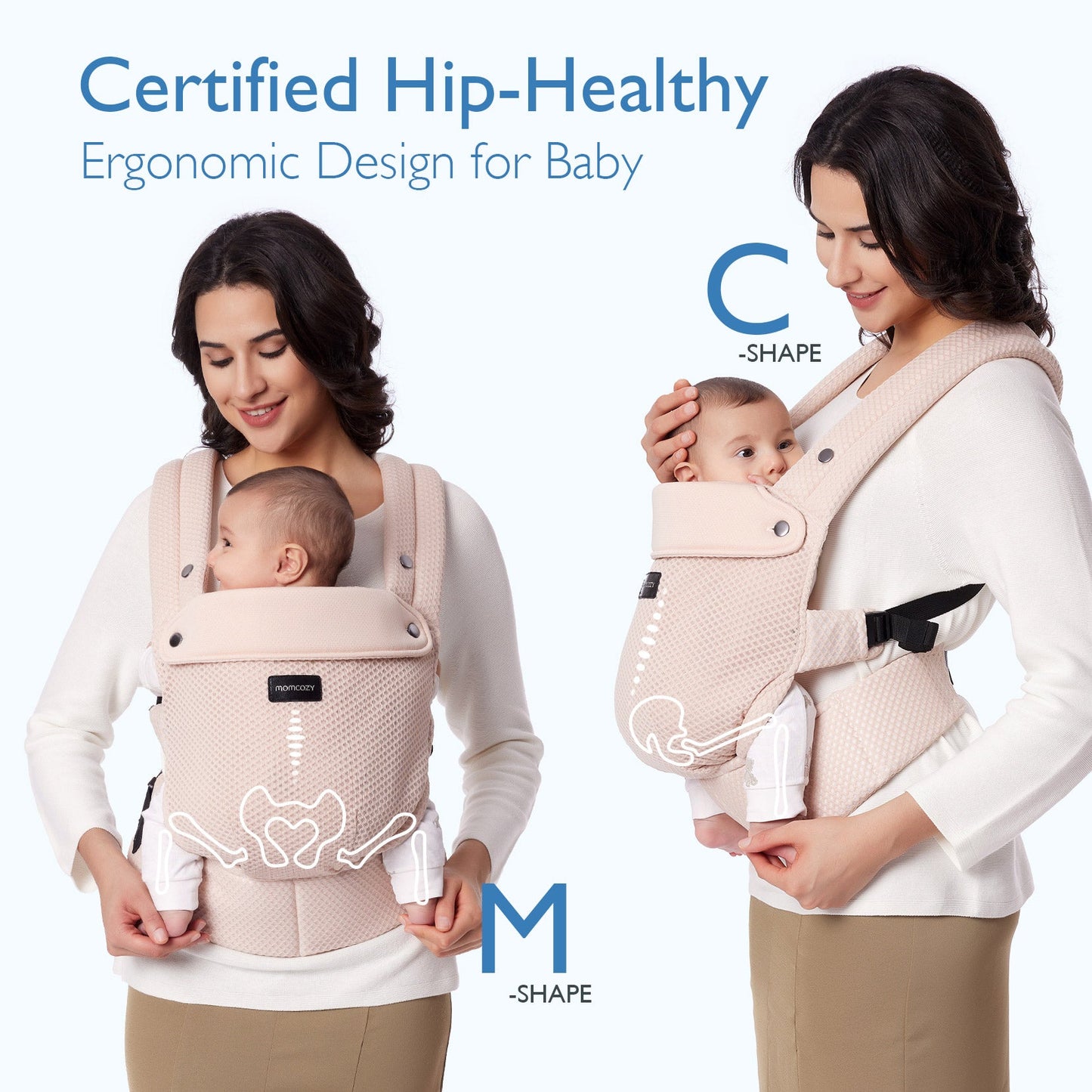 Porte-bébé Momcozy PureHug - Ergonomique, confortable & léger