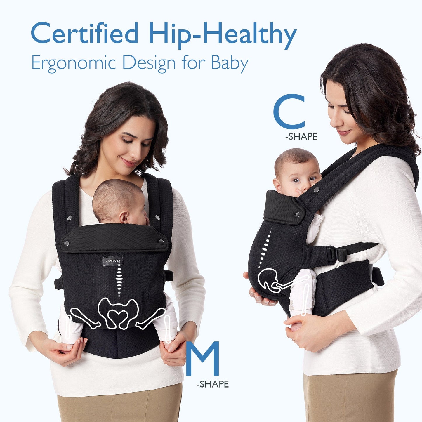 Porte-bébé Momcozy PureHug - Ergonomique, confortable & léger
