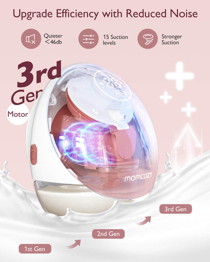 Momcozy Mobile Flow™ Tire-lait mains libres | M9