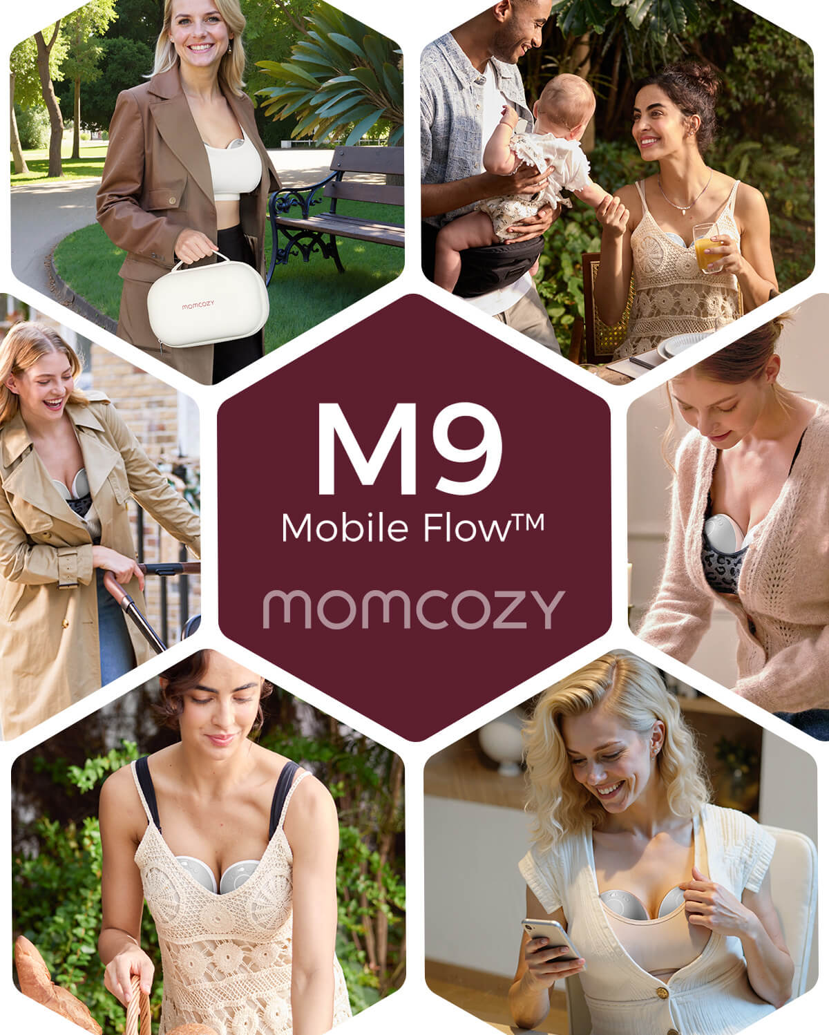 Momcozy Mobile Flow™ Tire-lait mains libres | M9