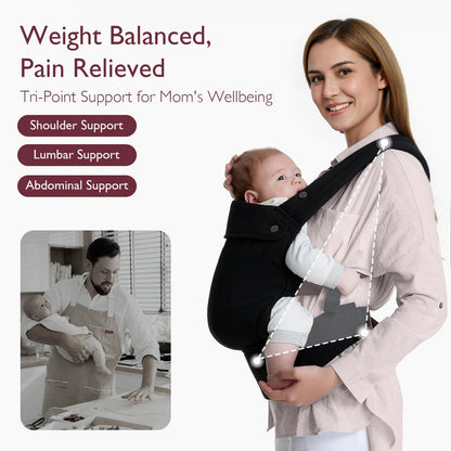 Porte-bébé Momcozy PureHug - Ergonomique, confortable & léger